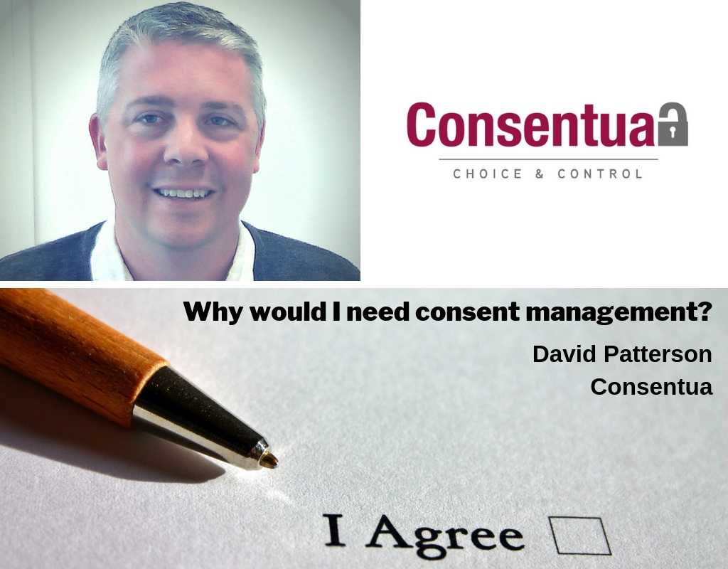blogpost hero image for Consent Management author David Patterson
